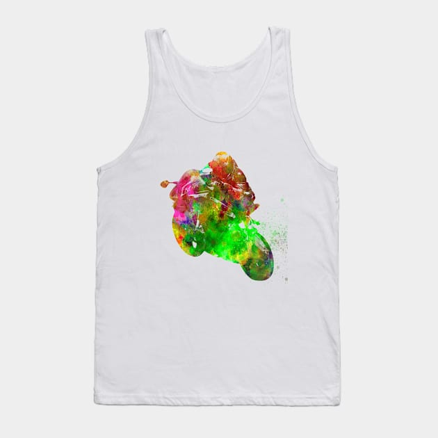 Watercolor moto gp rider Tank Top by PaulrommerArt